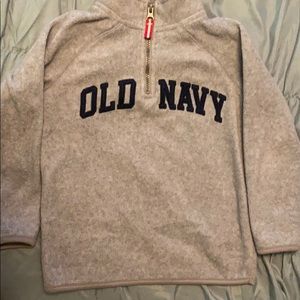 old navy fleece zip pullover
